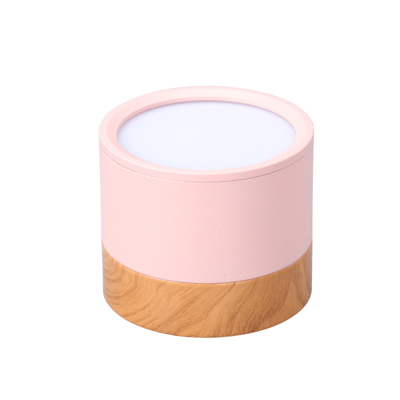 LED Macaron višebojni downlight za površinsku montažu, topla bijela, aluminijsko kućište, 75/108 mm