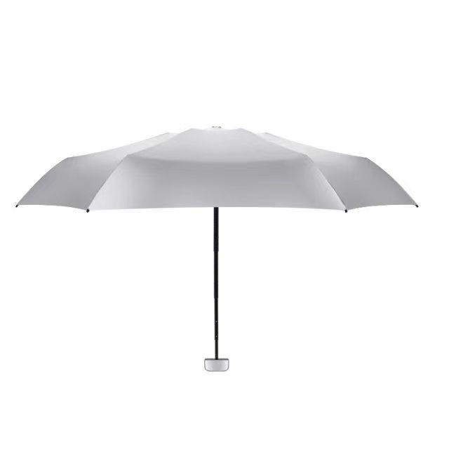 Umbrelă portabilă titan-argintiu pentru soare, protecție UV, pentru adulți, personalizare a logo-ului