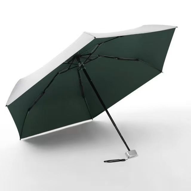 Umbrelă portabilă titan-argintiu pentru soare, protecție UV, pentru adulți, personalizare a logo-ului