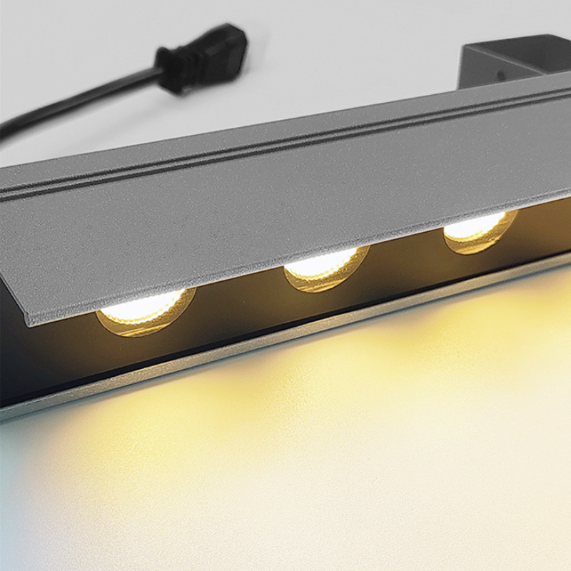LED linearno vanjsko svjetlo, vodootporno, 12W, osvjetljenje fasade kontura, višebojno, 24V, vanjsko upravljanje 512