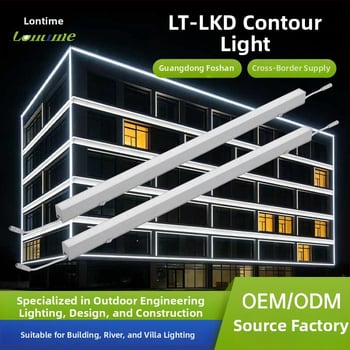DMX512 Vonkajšie kontúrne svetlo 24W, LED osvetlenie stien pre exteriér, vodotesné lineárne svetlo pre budovy