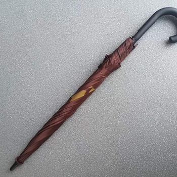 Umbrelă de golf, 27 inch, fibră completă, mâner curbat, imprimare logo