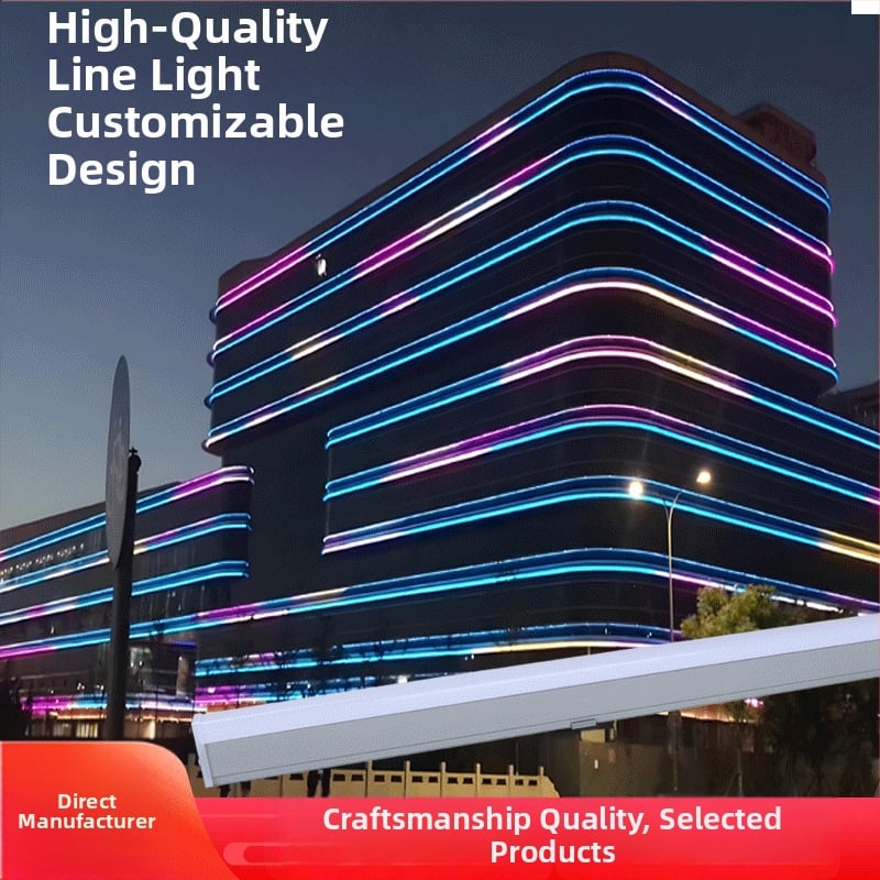 Vonkajšie RGB LED lineárne svetlo pre fasády, IP65, architektonické osvetlenie budov