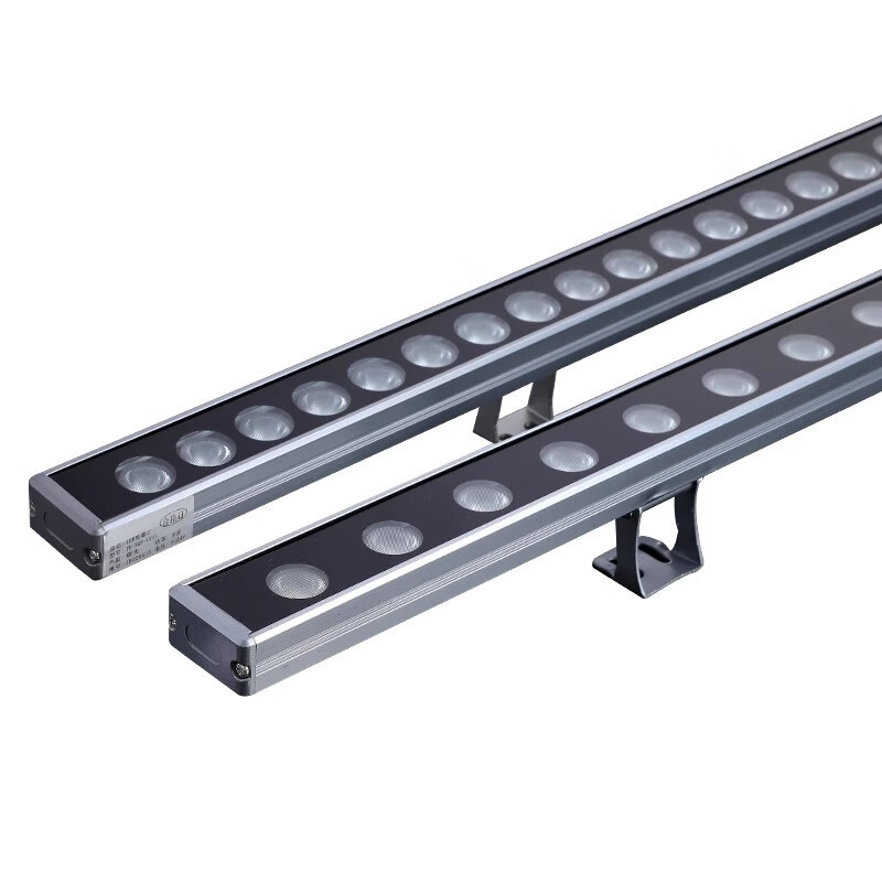 LED nízkonapäťový RGB svetelný pás pre umývanie stien, 24W, vonkajšie vodotesné lineárne osvetlenie fasády, farebné