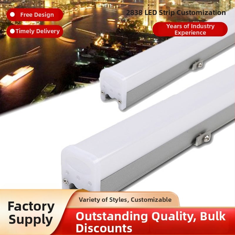 2838 Lineárne LED svetlo pre vonkajšie nepremokavé osvetlenie krajiny a umývanie stien, hliníkové puzdro, IP65, 24V, 5000 lm, CRI 80