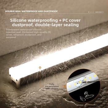 Vonkajšie vodotesné LED lineárne svetlo na kontúrne osvetlenie exteriéru, DMX512, 1 m, IP65