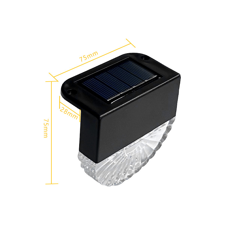 Vanjska solarna LED svjetiljka za ograde i stepenice – vodootporna rasvjetna svjetiljka za dvorište vile
