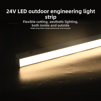 LED външна линейна светлина за фасади, DMX512, IP65, алуминиев корпус, дължина 1 м
