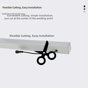 LED външна линейна светлина за фасади, DMX512, IP65, алуминиев корпус, дължина 1 м