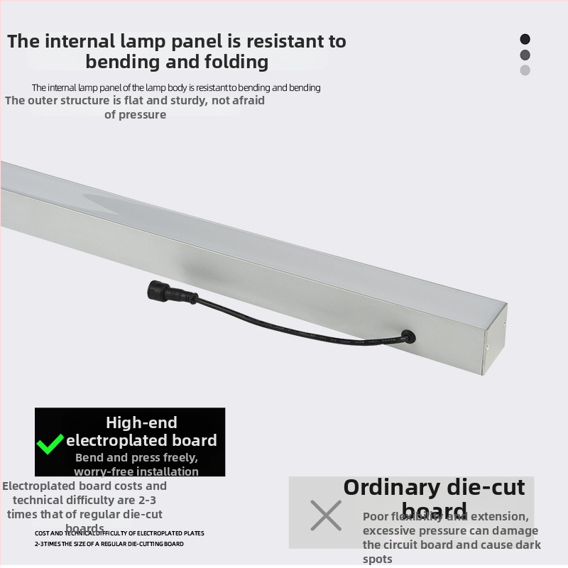 LED външна линейна светлина за фасади, DMX512, IP65, алуминиев корпус, дължина 1 м