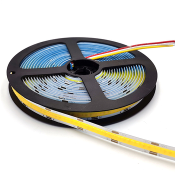 COB LED trak s dvostrukom temperaturom boje, samoljepljiv, niskonaponski 12V/24V fleksibilno linearno osvjetljenje za stropne ormariće