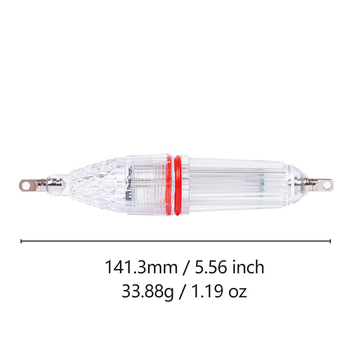 LED podvodna svjetiljka za morski i slatkovodni ribolov, univerzalna, 14 cm, pet boja treperave svjetlosti za mamac ribe