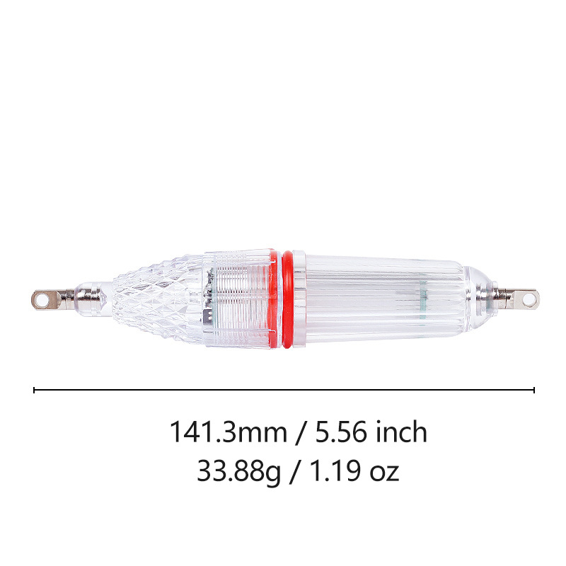 LED podvodna svjetiljka za morski i slatkovodni ribolov, univerzalna, 14 cm, pet boja treperave svjetlosti za mamac ribe