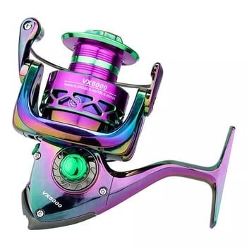 Potpuno metalni spinning kolut, šaren, za duga bacanja