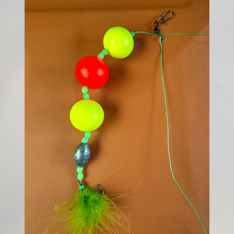 Plutajući set linije za grass carp, plutajuća mamac, jedan udica, spreman štap za ribolov, PE linija, imitacija grass carp udice