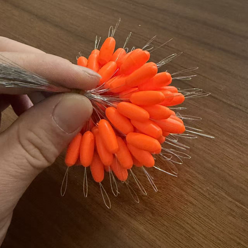 Nova narančasta pluta Sanxin sa sedam zvijezda, fluorescentna, za tradicionalni ribolov