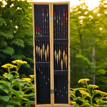 Set pluta za ribolov s kutijom od paulownia drveta, debeo i vidljiv, za divlji ribolov, pluta za lagani zalog za šarana i karpa, tradicionalni ribolov na dno
