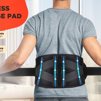 Lumbalni pojas s grijanim crvenim svjetlom, masaža i vibracijska terapija, LED infracrveno grijanje, punjiva