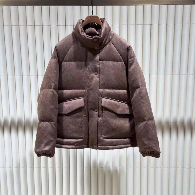 Xiaohe ženska puffer jakna 2025 zima - gradski stil, svila i kamilino krzno, šifra E2043701