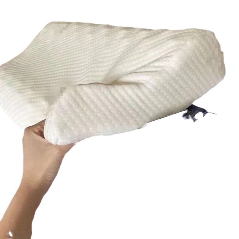 Prirodni jastuk od lateksa za podršku vrata, pravokutnog oblika, visina 5–10 cm, težina 0,5–1 kg, pleteni navlaka, sadržaj lateksa 70–80%