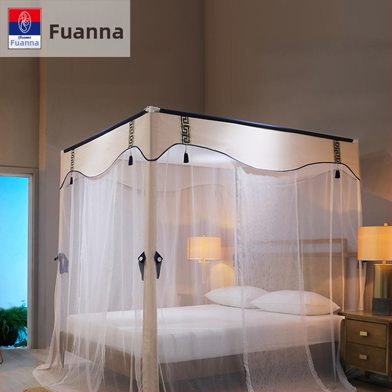 Fuanna kućna mreža protiv komaraca, stojeća mreža za spavaću sobu princeze, gusta mreža, aluminijski okvir