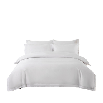 Xduo Négy évszakos ágyneműkészlet, 60 szál, 100% pamut, fehér szatén, hotel használatra