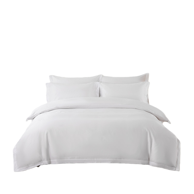 Xduo Négy évszakos ágyneműkészlet, 60 szál, 100% pamut, fehér szatén, hotel használatra