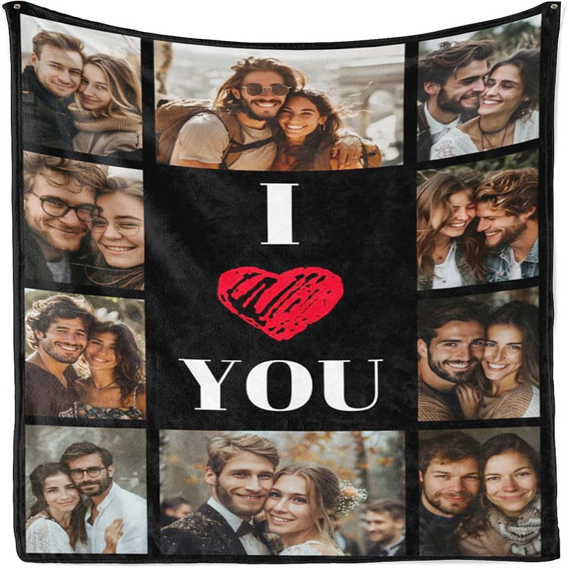 Personalizirana flanel deka s karikaturnim motivom, fotografijom po vašoj, 200×230 cm, bijela, poliester