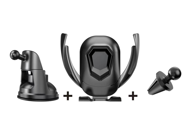 Držač za telefon u automobilu s gravitacijskim senzorom, na otvor ventilacije, trokutasti dizajn, model K595