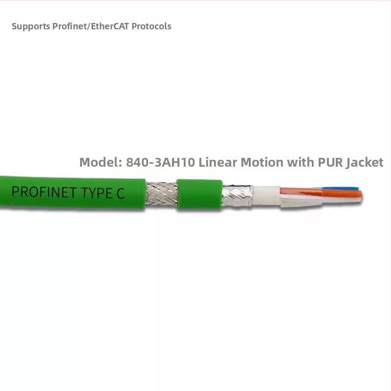 Priemyselný Cat6A kábel s dvojitou ochranou, vysokoflexibilný drag-chain kábel pre Profinet servo, 8 jadier, 5 Gbps