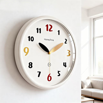 Premium zidni sat s modernim minimalističkim dizajnom, kreativni kućni zidni sat, tih, montaža bez bušenja