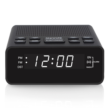 LED budilica-radio, stolni, s digitalnim zaslonom, dvostruki alarm AM/FM