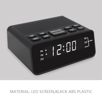 LED budilica-radio, stolni, s digitalnim zaslonom, dvostruki alarm AM/FM