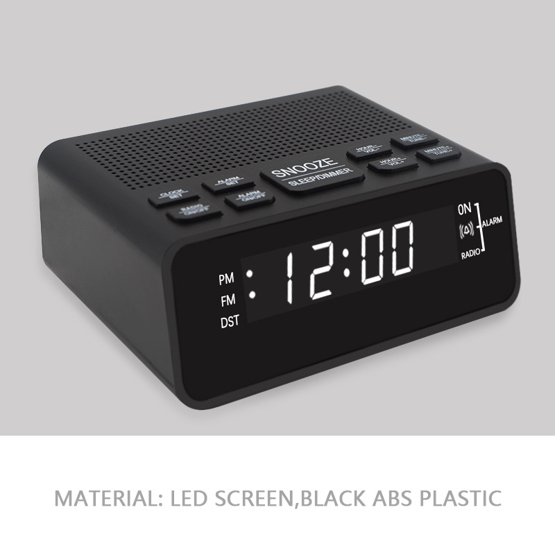 LED budilica-radio, stolni, s digitalnim zaslonom, dvostruki alarm AM/FM