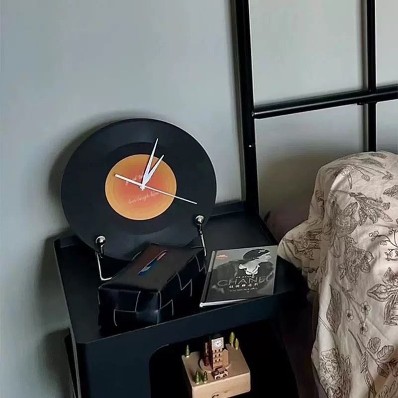 Zidni sat od vinilne ploče sa zalaskom sunca - vintage DIY dekor za kafić, bar i dnevni boravak