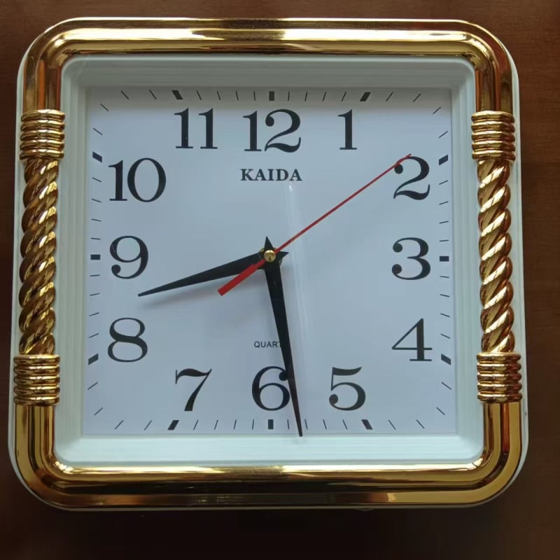Keda pravokutni zidni sat, kvarc, za dnevni boravak i spavaću sobu, nordijski minimalistički stil