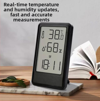 Novi višenamjenski elektronički budilnik za kućnu upotrebu s mjerenjem temperature i vlažnosti, unutarnji termometar i higrometar
