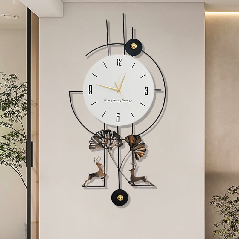 Kreativni retro dekorativni zidni sat, moderni minimalistički dizajn, pravokutni oblik, baterijski pogon, glatko kretanje sekundi, pogodan za dnevni boravak, spavaću sobu ili ured