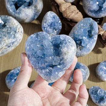 Celestit kristalni skup – prirodni mineral za kućnu dekoraciju i obrazovnu kolekciju