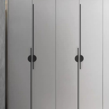 Aluminišna ručka za ormar s produženim polukružnim dizajnom, za jednokrilna ili dvokrilna vrata.