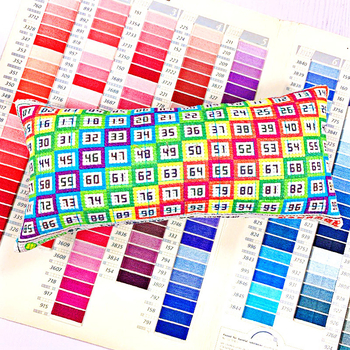 Set za cross-stitch s digitalnim dijeličem niti, torbica za igle s dugom i organizator za ručno izradu
