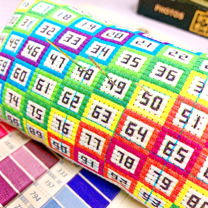 Set za cross-stitch s digitalnim dijeličem niti, torbica za igle s dugom i organizator za ručno izradu