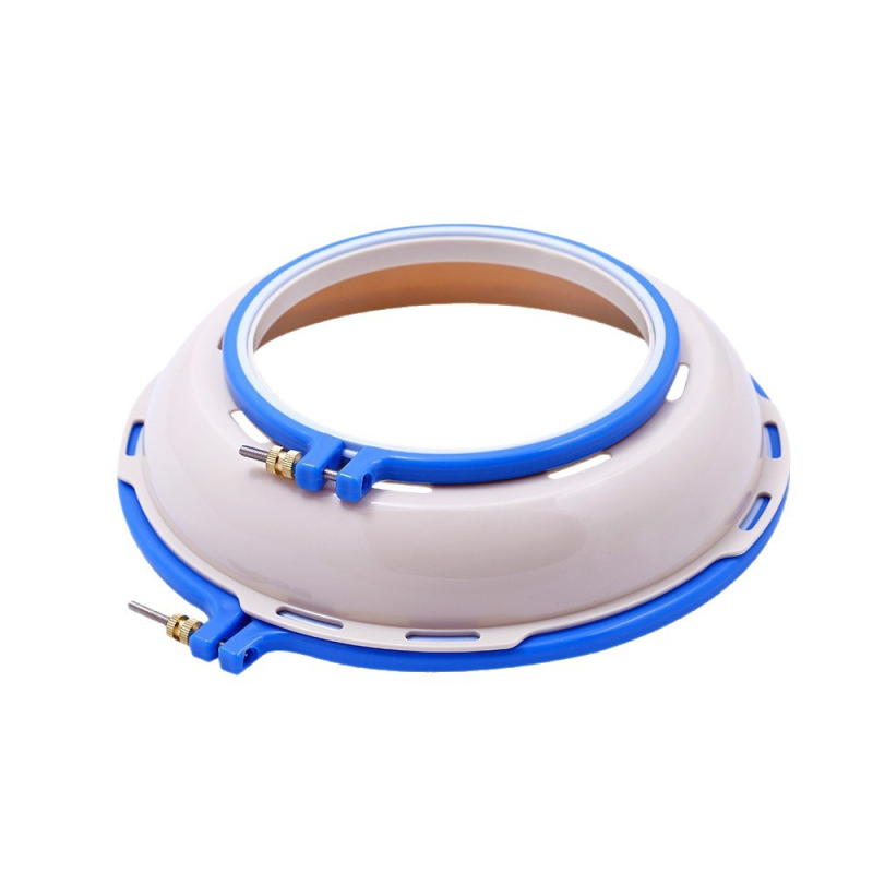 SKC plastični set za vezenje s odvojivim kružnim okvirom, prstenom za vezenje i pločom – alat za križno šivanje