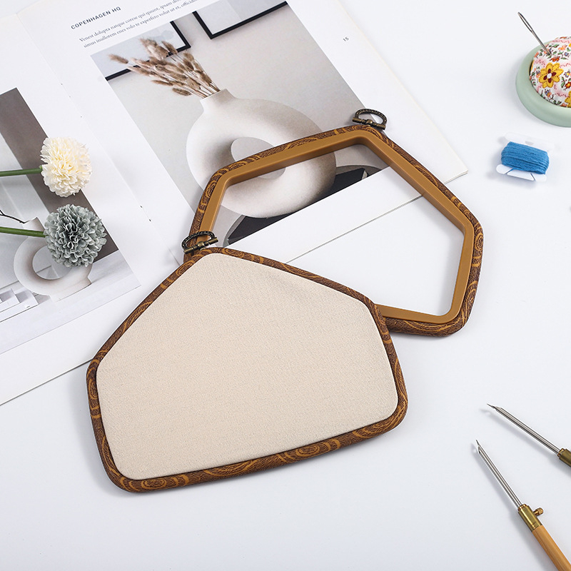 Kreativni retro obruč za vezenje u obliku male kućice, za DIY križni vez i kućnu dekoraciju