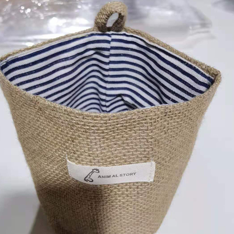 Zidna torba za skladištenje od jute s kreativnim dizajnom za viseću upotrebu, za posude za cvijeće i sitnice
