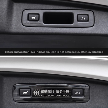За Honda CR-V 2023 г. електрически багажник – предупредителен стикер за дръжката на багажника, декоративен автомобилен аксесоар
