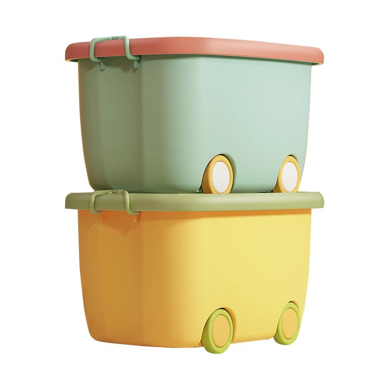 Good helper Многофункционална кутия за съхранение с колела за играчки, дрехи за бебета и книги