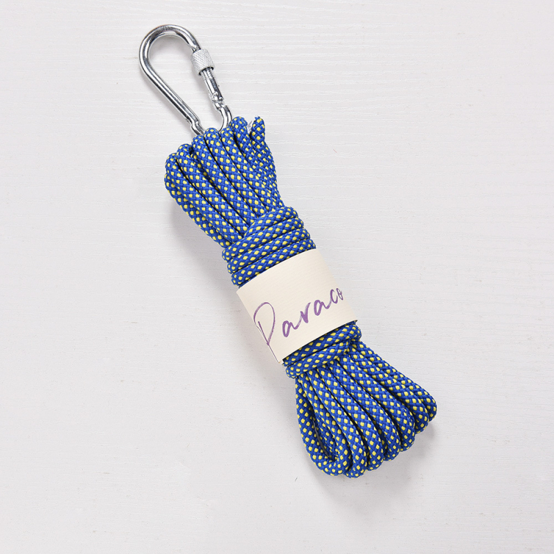 6 mm mrežasti paracord s metalnom kopčom i jezgrom, vanjski padobranski dodatak, privjesak za mobitel, 5 m poliester konopac