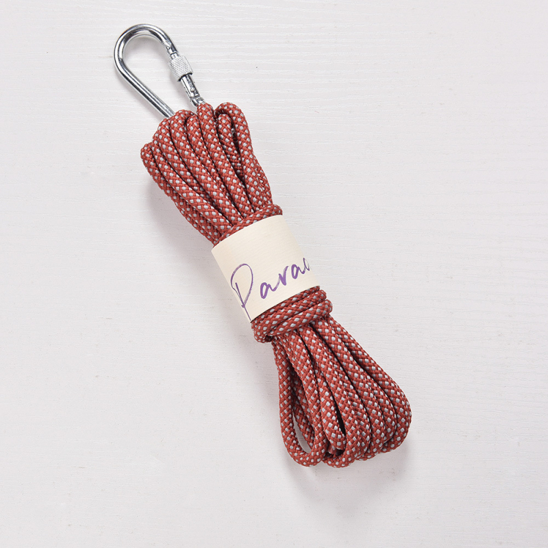 6 mm mrežasti paracord s metalnom kopčom i jezgrom, vanjski padobranski dodatak, privjesak za mobitel, 5 m poliester konopac