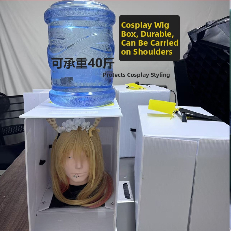Sklopná prenosná krabička na cosplay na uloženie vlasov, Itabag a cestovanie